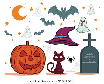 Halloween pumpkin and blend