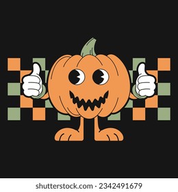 Halloween Pumpkin BOO T-shirt Design