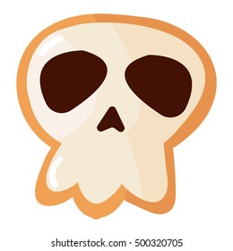 Halloween pumpkin cake symbol vector autumn fear creepy traditional sign