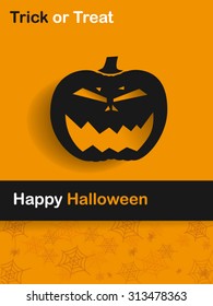Halloween pumpkin card