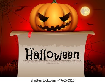 halloween pumpkin card