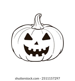 Halloween pumpkin card vector illustration. Halloween  vector illustration 