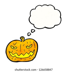 caricatura de calabaza de halloween