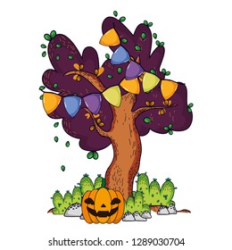Halloween pumpkin cartoon