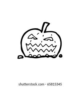 caricatura de calabaza de halloween