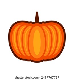 Halloween pumpkin cartoon. Halloween autumn pumpkin cartoon . Digital illustration.