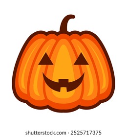 Halloween pumpkin cartoon. Halloween autumn pumpkin cartoon . Digital illustration.