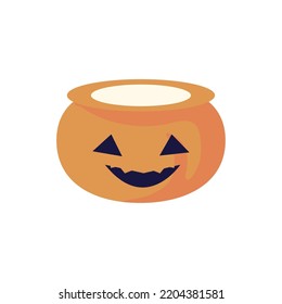 halloween pumpkin cartoon isolated icon