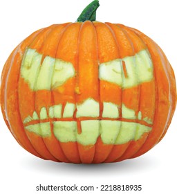 Diseño de vectores de caricatura de calabaza de Halloween para afiche de pancartas