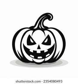 Halloween Pumpkin Cartoon Vector Illustration