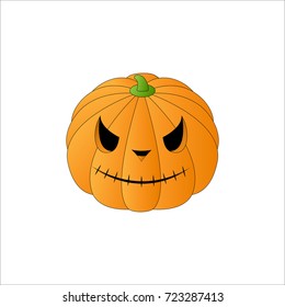 Halloween pumpkin, cartoon vector  illustration