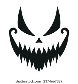 halloween pumpkin carving face silhouette