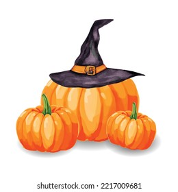 Halloween and pumpkin celebrities vector 