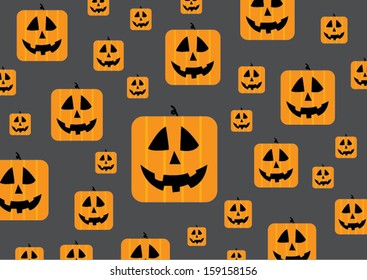 Halloween pumpkin character design