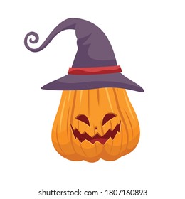 Halloween pumpkin character for Halloween party night, spooky night concept.