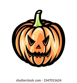 halloween pumpkin character vector design