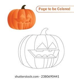 Halloween Pumpkin Coloring Page for Kids