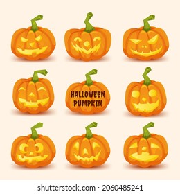 Halloween Pumpkin concept. Vector design illustration