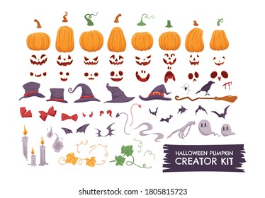 Halloween Pumpkin Creator kit for decorate on Halloween party night.