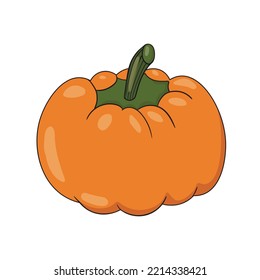 Calabaza de Halloween. Calabazas o fantasma. Ilustración de las vacaciones de otoño del vector.