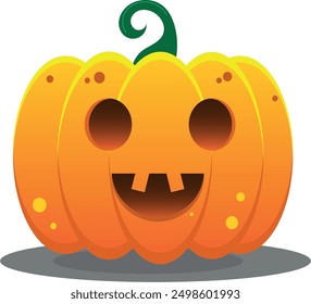 Halloween pumpkin cute simple and bold, jack o lantern 