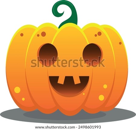 Halloween pumpkin cute simple and bold, jack o lantern 
