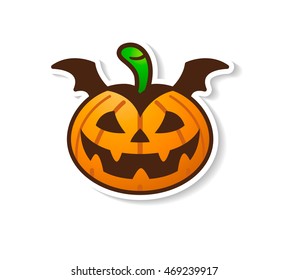 Halloween Pumpkin - Cute Vampire