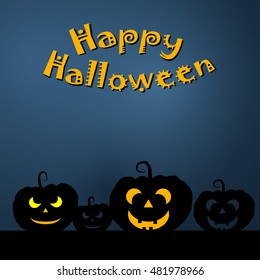 Halloween pumpkin dark Background