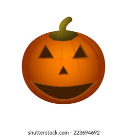 Halloween pumpkin to the day, vector illustration, on a white background