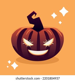 decoración de calabaza de halloween, diseño vectorial