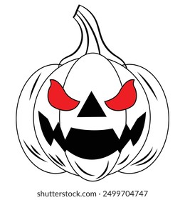 Halloween Pumpkin Drawing Vactor Design
