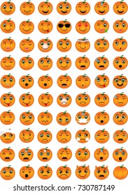 Halloween Pumpkin Emoticons
