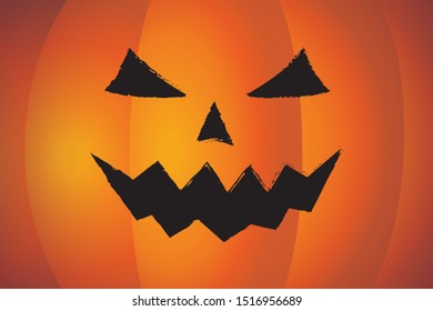 halloween pumpkin enlarge to full screen. use for design. eps10