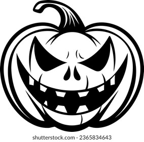 calabaza de halloween con expresiones malvadas y aterradoras