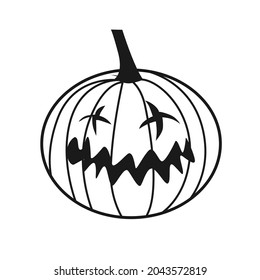 halloween pumpkin expression vector design