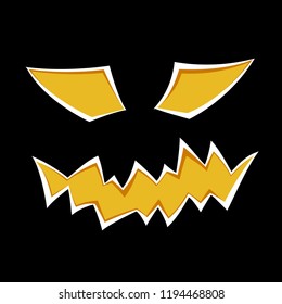 halloween pumpkin face
