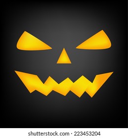Halloween pumpkin face