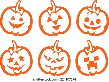 Halloween pumpkin face 
