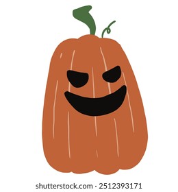 Halloween Pumpkin face character vector