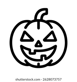 Halloween pumpkin face icon on white background vector
Vector icon