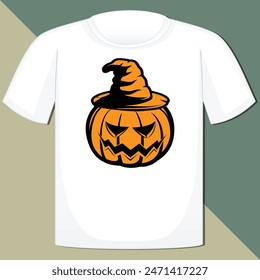 HALLOWEEN PUMPKIN FACE  HALLOWEEN T-SHIRT DESIGN,
