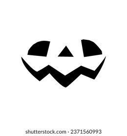 Halloween Pumpkin Face. Vector Illustration For Backgrounds, Logos, Stickers, Labels, Tags And Other Design.