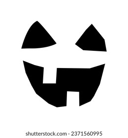 Halloween Pumpkin Face. Vector Illustration For Backgrounds, Logos, Stickers, Labels, Tags And Other Design.