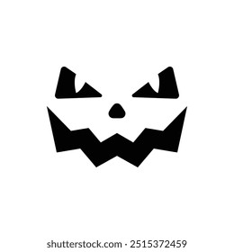 Halloween Pumpkin Face Vector Illustration