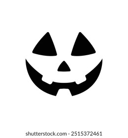 Halloween Pumpkin Face Vector Illustration