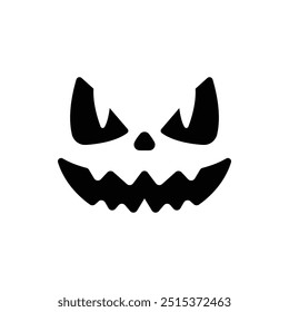 Halloween Pumpkin Face Vector Illustration