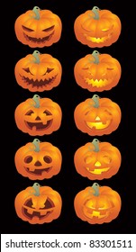 halloween pumpkin faces