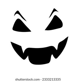 Halloween pumpkin faces vector design