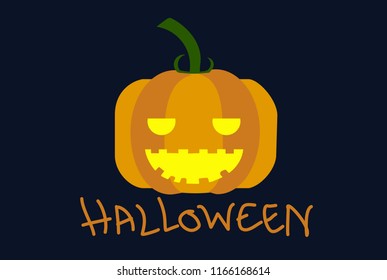 halloween pumpkin flat design