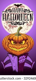 Halloween pumpkin flyer